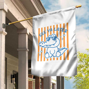 See You Later Alligator Garden Flag Funny Last Day End of Year Teacher Summer Gift TS10 Print Your Wear
