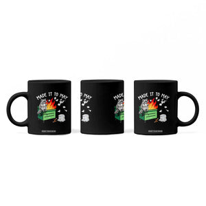 Last Day of School Coffee Mug Funny Raccoon Dumpster Fire Made It To May Teacher TS10 Print Your Wear