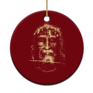 Shroud Of Turin Jesus Ceramic Ornament Jesus Christ Face Religious Catholic Christian Faith TS10 1pc Red Print Your Wear