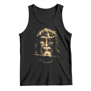 Shroud Of Turin Jesus Tank Top Jesus Christ Face Religious Catholic Christian Faith TS10 Black Print Your Wear