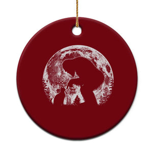 Fun Hand Boop Nose Bigfoot Cat Ceramic Ornament Sasquatch Full Moon TS10 1pc Red Print Your Wear