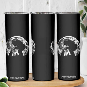 Fun Hand Boop Nose Bigfoot Cat Skinny Tumbler Sasquatch Full Moon TS10 Print Your Wear