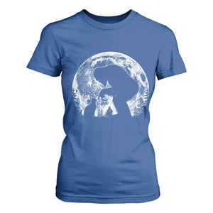 Fun Hand Boop Nose Bigfoot Cat T Shirt For Women Sasquatch Full Moon TS10 Royal Blue Print Your Wear