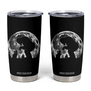 Fun Hand Boop Nose Bigfoot Cat Tumbler Cup Sasquatch Full Moon TS10 Black Print Your Wear