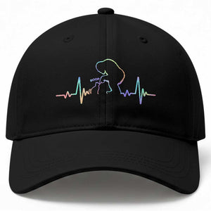 Fun Hand Boop Nose Bigfoot Cat Baseball Cap Heartbeat Sasquatch Cat Lover Animal Silhouette TS10 Print Your Wear