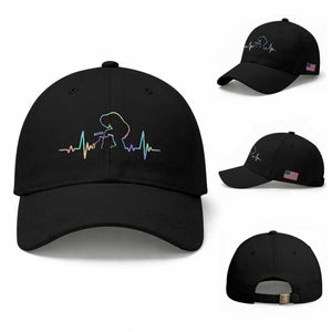 Fun Hand Boop Nose Bigfoot Cat Baseball Cap Heartbeat Sasquatch Cat Lover Animal Silhouette TS10 Baseball Cap Universal Fit Black Print Your Wear