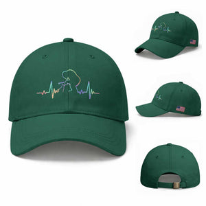 Fun Hand Boop Nose Bigfoot Cat Baseball Cap Heartbeat Sasquatch Cat Lover Animal Silhouette TS10 Baseball Cap Universal Fit Irish Green Print Your Wear