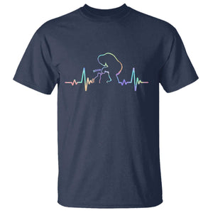 Fun Hand Boop Nose Bigfoot Cat T Shirt Heartbeat Sasquatch Cat Lover Animal Silhouette TS10 Navy Print Your Wear