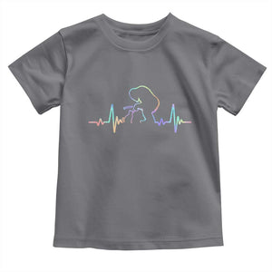 Fun Hand Boop Nose Bigfoot Cat Toddler T Shirt Heartbeat Sasquatch Cat Lover Animal Silhouette TS10 Charcoal Print Your Wear