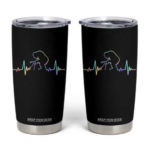 Fun Hand Boop Nose Bigfoot Cat Tumbler Cup Heartbeat Sasquatch Cat Lover Animal Silhouette TS10 Black Print Your Wear