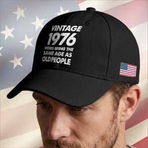 Funny 50th Birthday Baseball Cap Turning 50 Year Old Gifts Weird Being The Same Age As Old People TS10 Print Your Wear