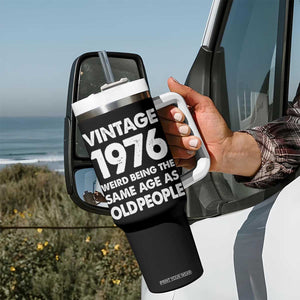 Funny 50th Birthday Tumbler With Handle Turning 50 Year Old Gifts Weird Being The Same Age As Old People TS10 Print Your Wear