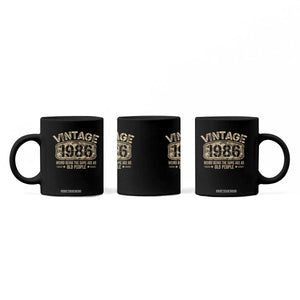 40th Birthday Gift For Men Coffee Mug Retro Camo 1986 Weird Being The Same Age As Old People TS10 Print Your Wear