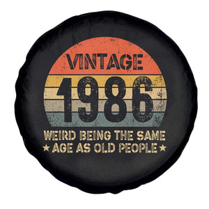 40th Birthday Spare Tire Cover Retro 1986 Weird Being The Same Age As Old People TS10 Print Your Wear