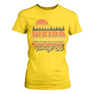 Funny 40th Birthday T Shirt For Women Retro 1986 Weird Being The Same Age As Old People TS10 Daisy Print Your Wear