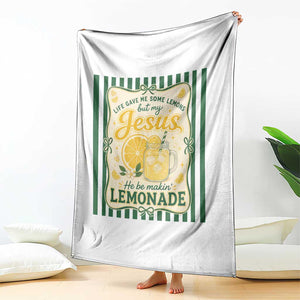 Jesus Lemonade Throw Blanket Funny Christian Life Gave Me Lemons But My Jesus Makes Lemonade TS10 Print Your Wear