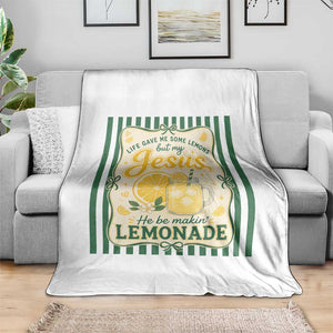 Jesus Lemonade Throw Blanket Funny Christian Life Gave Me Lemons But My Jesus Makes Lemonade TS10 Print Your Wear
