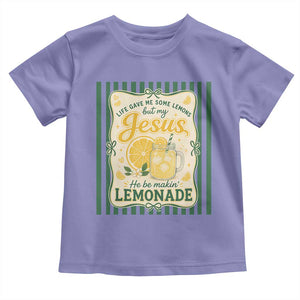 Jesus Lemonade Toddler T Shirt Funny Christian Life Gave Me Lemons But My Jesus Makes Lemonade TS10 Violet Print Your Wear