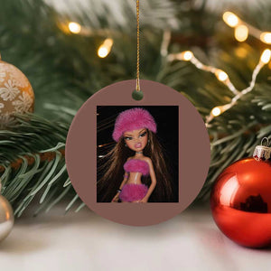 Funny Disgusting Doll Face Meme Ceramic Ornament Expression Hilarious Sarcastic TS10 1pc Mocha Print Your Wear