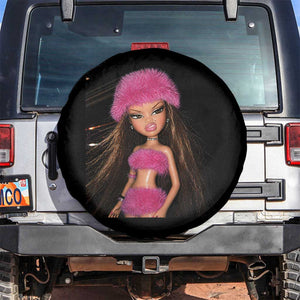 Funny Disgusting Doll Face Meme Spare Tire Cover Expression Hilarious Sarcastic TS10 No hole Black Print Your Wear
