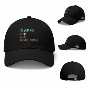 60th Birthday Baseball Cap Funny Is You 60 Gift Idea 60 Year Old TS10 Baseball Cap Universal Fit Black Print Your Wear