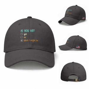 60th Birthday Baseball Cap Funny Is You 60 Gift Idea 60 Year Old TS10 Baseball Cap Universal Fit Dark Gray Print Your Wear