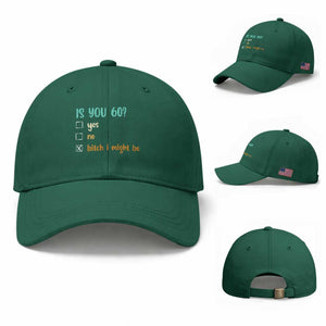 60th Birthday Baseball Cap Funny Is You 60 Gift Idea 60 Year Old TS10 Baseball Cap Universal Fit Irish Green Print Your Wear