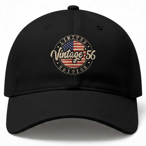 Vintage 1956 Stamp Baseball Cap Funny 70th Birthday USA Flag 70 Year Old Bday TS10 Print Your Wear