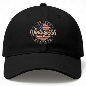 Vintage 1966 Stamp Baseball Cap Funny 60th Birthday USA Flag 60 Year Old Bday TS10 Print Your Wear