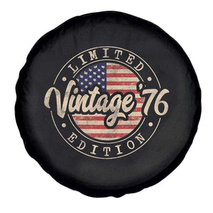 Vintage 1976 Stamp Spare Tire Cover Funny 50th Birthday USA Flag 50 Year Old Bday TS10 Print Your Wear
