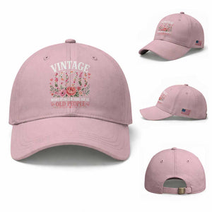 50th Birthday Gifts For Her Baseball Cap Floral 1976 Weird Being The Same Age As Old People TS10 Baseball Cap Universal Fit Light Pink Print Your Wear