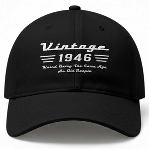 Vintage 80th Birthday Baseball Cap 80yr 1946 Weird Being The Same Age As Old People TS10 Print Your Wear
