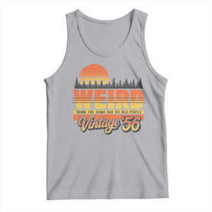 Funny 70th Birthday Tank Top Retro 1956 Weird Being The Same Age As Old People TS10 Athletic Heather Print Your Wear