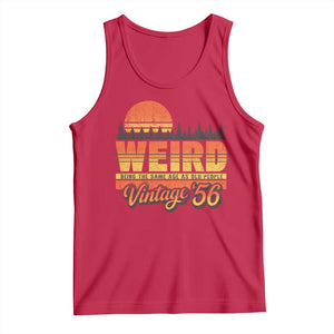 Funny 70th Birthday Tank Top Retro 1956 Weird Being The Same Age As Old People TS10 Red Print Your Wear