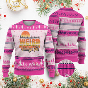 Funny 50th Birthday Ugly Christmas Sweater Retro 1976 Weird Being The Same Age As Old People TS10 Hot Pink Print Your Wear