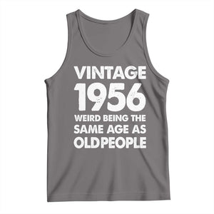 Funny 70th Birthday Tank Top Turning 70 Year Old Gifts Weird Being The Same Age As Old People TS10 Deep Heather Print Your Wear