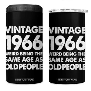 Funny 60th Birthday 4 in 1 Can Cooler Tumbler Turning 60 Year Old Gifts Weird Being The Same Age As Old People TS10 One Size: 16 oz Black Print Your Wear