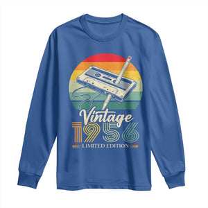 Vintage 1956 Long Sleeve Shirt 70th Birthday Turning 70 Year Old Gifts TS10 Royal Blue Print Your Wear