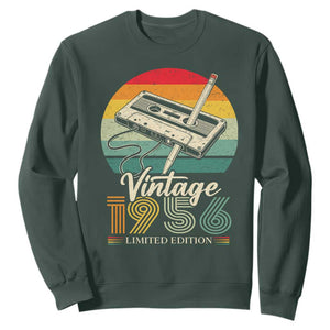 Vintage 1956 Sweatshirt 70th Birthday Turning 70 Year Old Gifts TS10 Dark Forest Green Print Your Wear