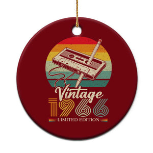 Vintage 1966 Ceramic Ornament 60th Birthday Turning 60 Year Old Gifts TS10 1pc Red Print Your Wear