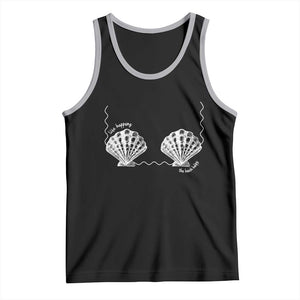 Seashell Bra Tank Top Mermaid Cute Summer Beach Vacation TS10 Black Athletic Heather Print Your Wear
