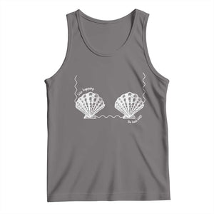 Seashell Bra Tank Top Mermaid Cute Summer Beach Vacation TS10 Deep Heather Print Your Wear