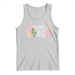 Summer Vibes Tank Top Beach Life Gift Distressed Beach Mom TS10 Ash Print Your Wear