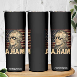 Alexander Hamilton Skinny Tumbler Vintage American Flag TS10 Print Your Wear