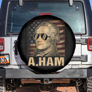 Alexander Hamilton Spare Tire Cover Vintage American Flag TS10 No hole Black Print Your Wear