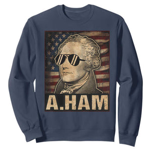 Alexander Hamilton Sweatshirt Vintage American Flag TS10 Navy Print Your Wear
