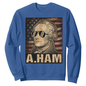 Alexander Hamilton Sweatshirt Vintage American Flag TS10 Royal Blue Print Your Wear