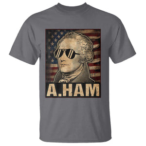 Alexander Hamilton T Shirt Vintage American Flag TS10 Charcoal Print Your Wear
