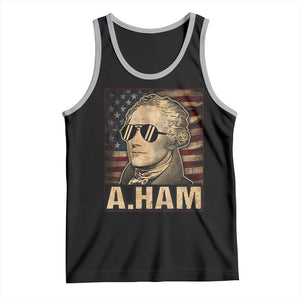 Alexander Hamilton Tank Top Vintage American Flag TS10 Black Athletic Heather Print Your Wear