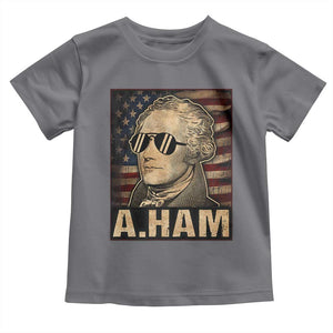 Alexander Hamilton Toddler T Shirt Vintage American Flag TS10 Charcoal Print Your Wear